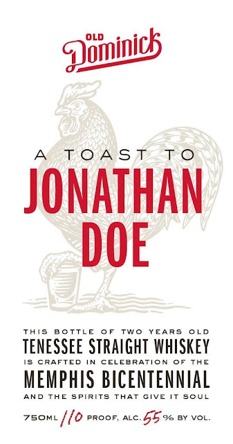 Old Dominick A Toast To Jonathan Doe Tennessee Straight Whiskey For Memphis Bicentennial