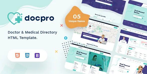 Best Doctors directory and Book Online Template