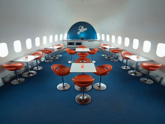 awesome, design, cool, pictures, boeing-747 hotel, jumbo hostel, arlanda airport hotel