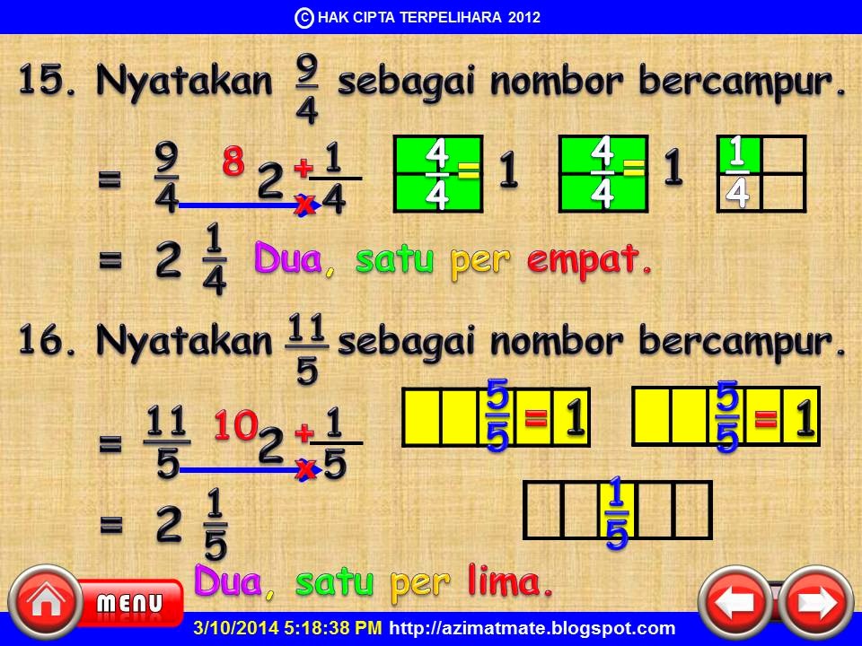 AZIMAT SEKOLAH RENDAH: KEMAHIRAN BERFIKIR ARAS RENDAH 2014 (2)