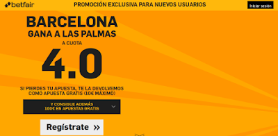 betfair Barcelona gana Las Palmas supercuota 4 Liga 20 febrero