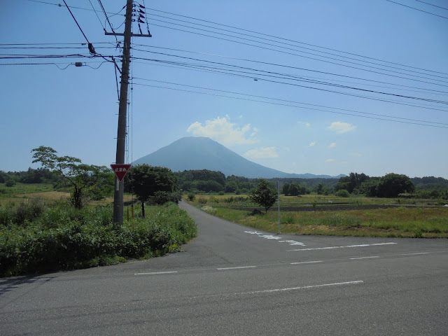 アイノピア入り口から見た大山の眺望