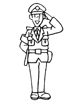 police clipart black and white