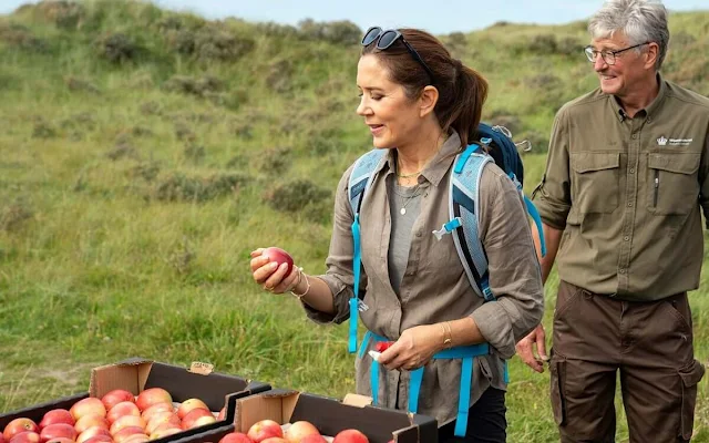 Crown Princess Mary attended the inauguration of the Skudestien hiking trail in Tornby Klitplantage