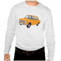 VAZ-2101 Lada 1200 t-shirts tröja skjorta orange