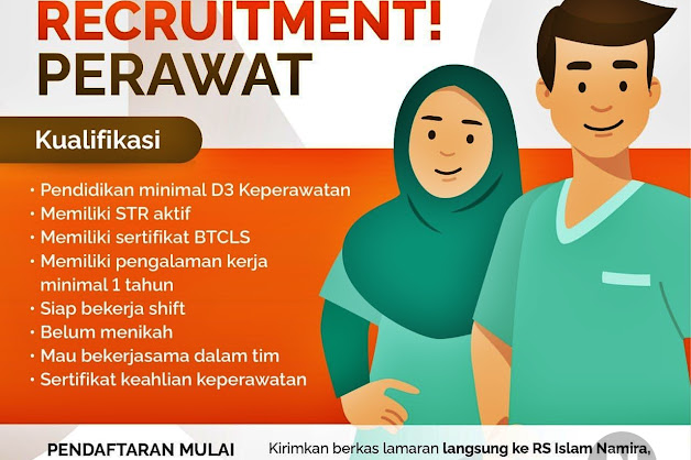 Lowongan Kerja Perawat di RSI Namira Selong Lombok Timur NTB Lowongan Kerja Perawat di RSI Namira Selong Lombok Timur NTB