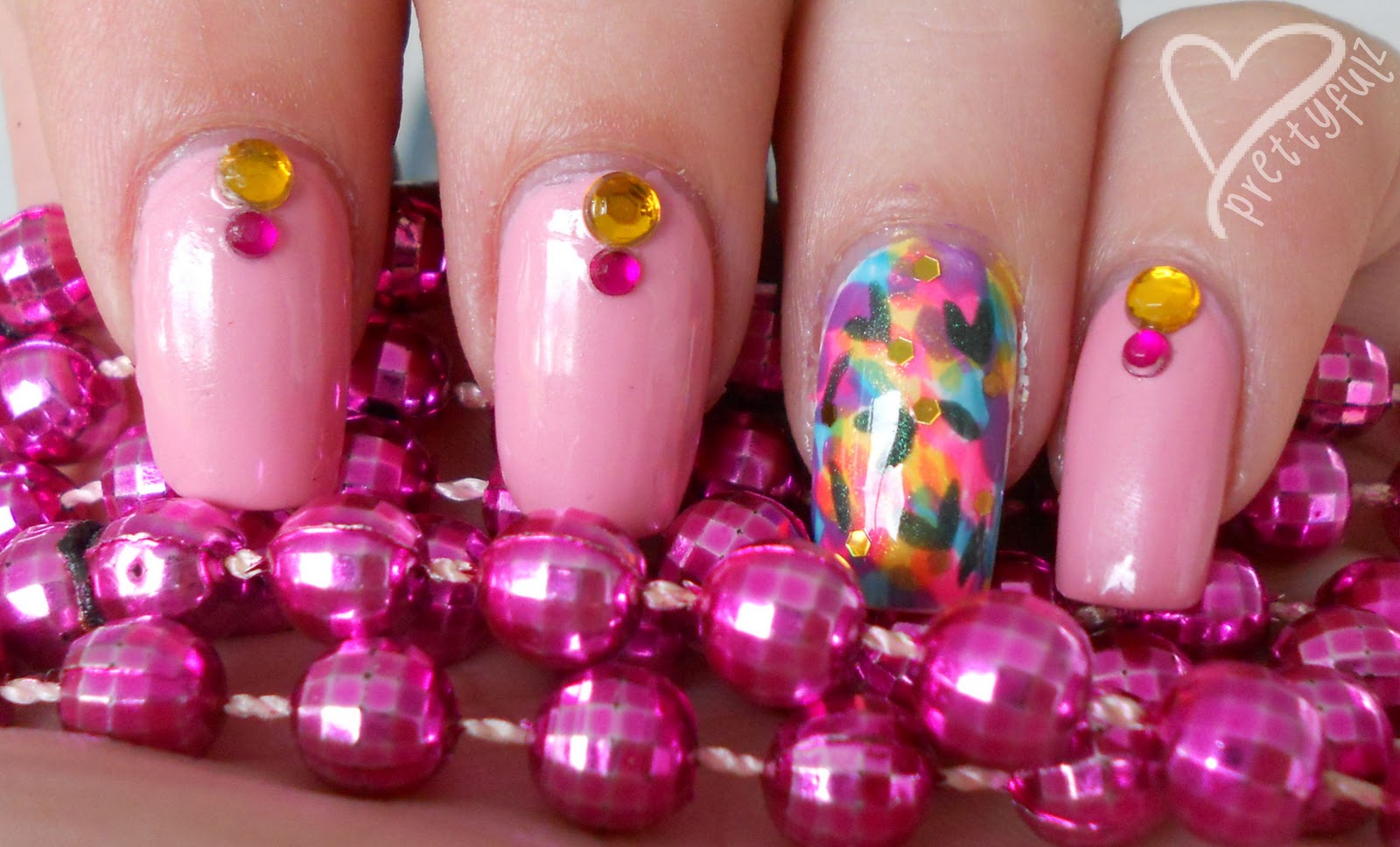 Prettyfulz: Spring Flowers Nail Art TUTORIAL!!