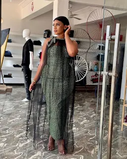 sleeveless Ankara style