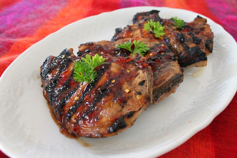 Food Lust People Love Red Hot Currant Glazed Pork Chops Bloggerclue