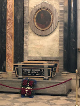 The ex-monarch's tomb at the Sanctuary of Vicoforte