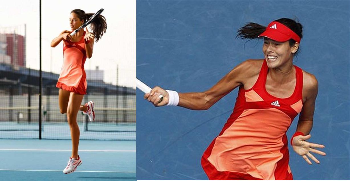 The other fashionable loser was Ana Ivanovic also wearing Adidas