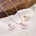 Rose gold pendant sets