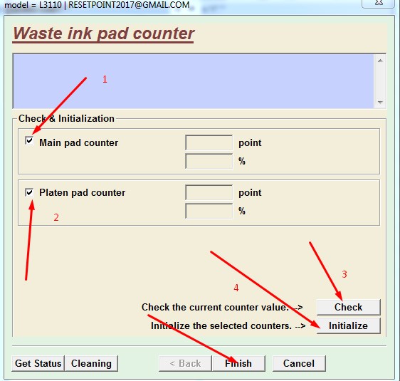 Cara Mudah Reset Epson L3110 L3150 lampu Eror Berkedip