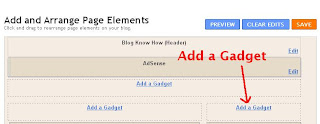 Add a Gadget to Blogger Sidebar