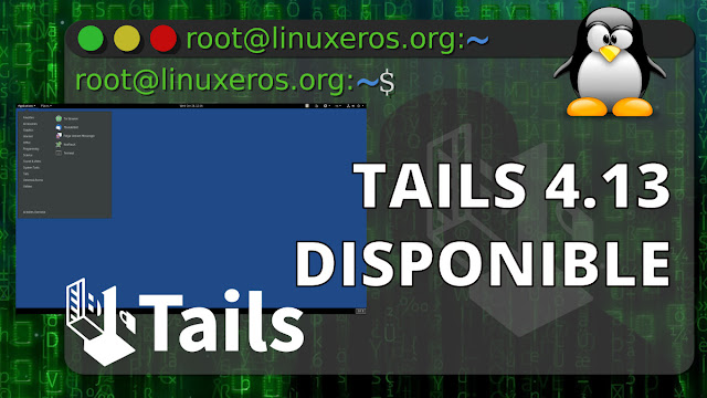 Tails 4.13, con Mozilla Thunderbird 78 y Tor 10.0.5