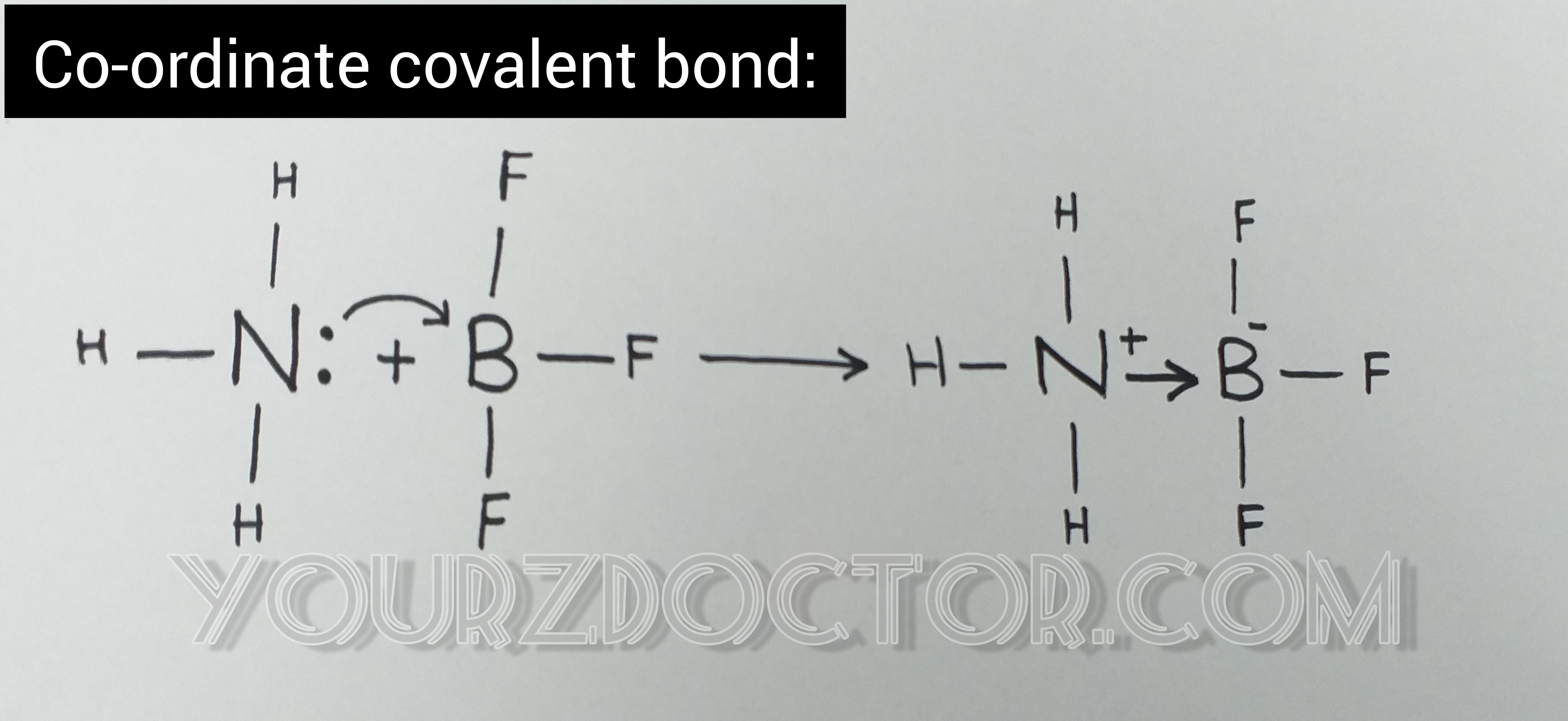 Co-ordinate covalent chemical bond