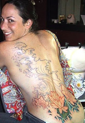 flower tattoo designs for back