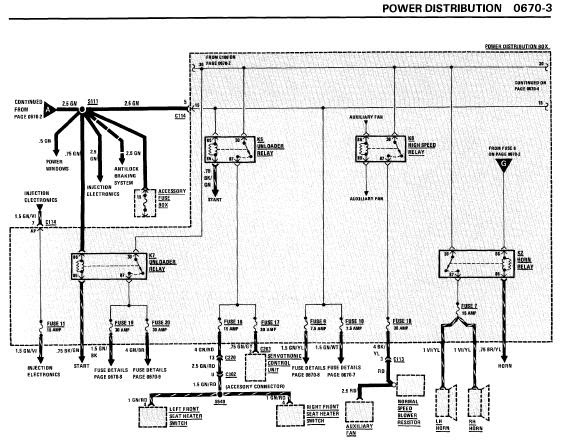 repair-manuals: BMW 635CSi 1989 Electrical Repair