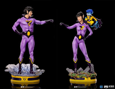 San Diego Comic-Con 2022 Exclusive Wonder Twins 110 Scale DC Comics Statue Set by Iron Studios x Sideshow