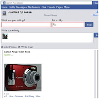 Cara Memunculkan Menu Harga Pada Group Jual Beli di Facebook