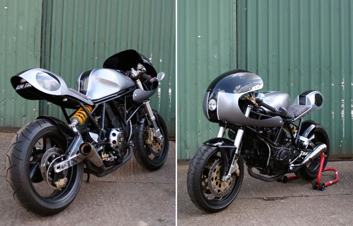  Gambar  Motor  Modifikasi  Cafe  Racer  Mono Shock Gambar  