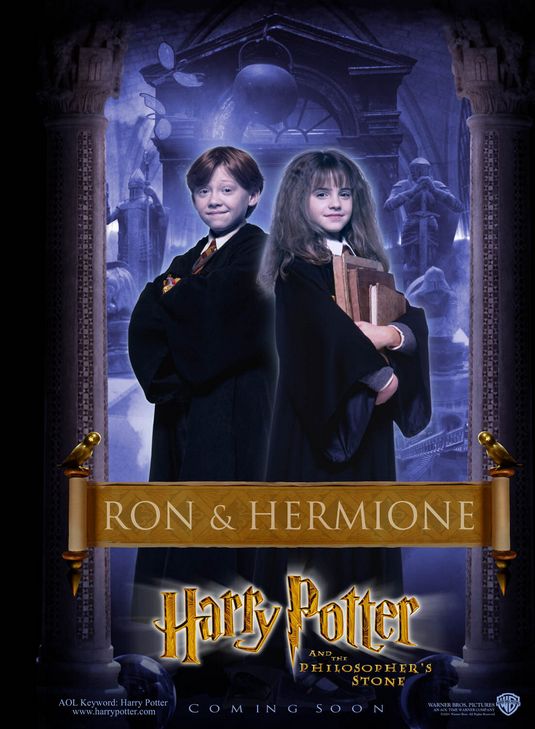 Ron and Hermione Harry Potter poster