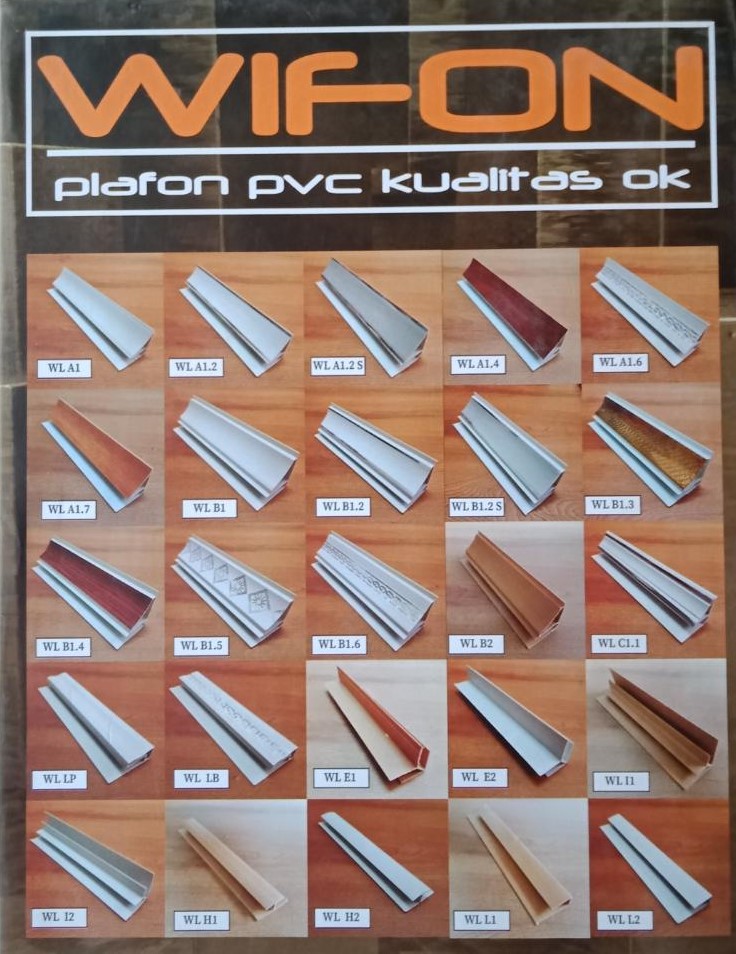 JUAL PLAFON  PVC  WIFON HARGA TERMURAH TER PASANG