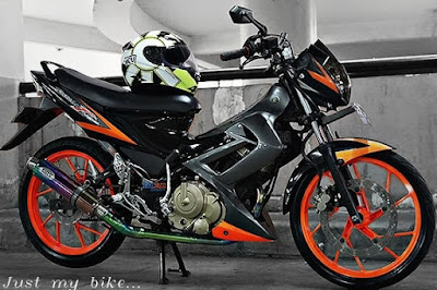 Modifikasi Motor Satria FU Airbrush Terbaru