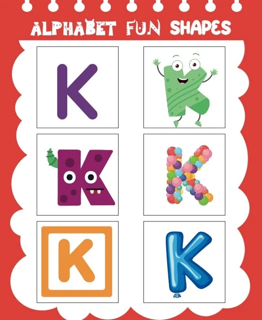 Cursive Tracing Guide for Uppercase K