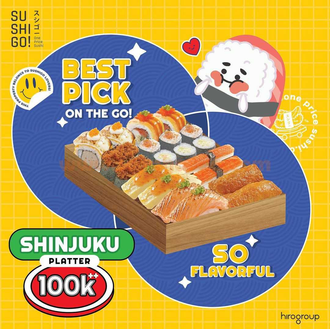 Promo SUSHI GO! Shinjuku Platter Special Price Only 100K++