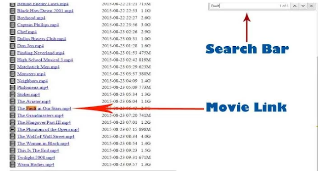 find_movie link