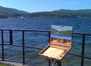 Peter Buchan Plein Air Painting Lake George Landscape