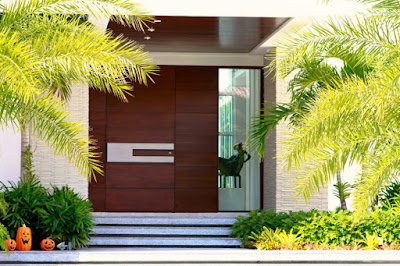 gambar pintu depan rumah minimalis modern