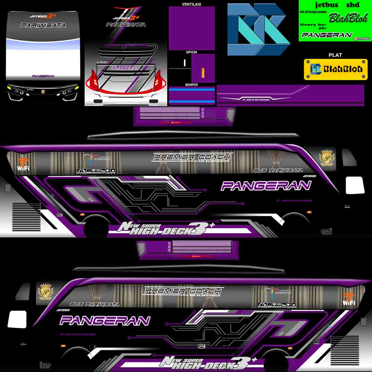 livery bussid jb2 pangeran