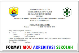 Format MOU Untuk Kegiatan Akreditasi Sekolah