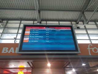 Departures schedule at Falconara Airport