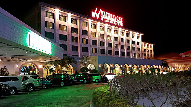 evening façade of Waterfront Mactan Airport Hotel & Casino