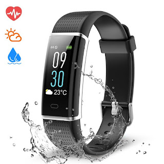 Pulsera Actividad Inteligente con Pantalla Táctil Color 0.96'' OLED, NAIXUES Reloj Inteligente Pulsómetro para Hombre y Mujer Impermeable IP68 14 Modos de Deporte/Pulsera de Actividad Monitor de Frecuencia Cardiáco para IOS y Android