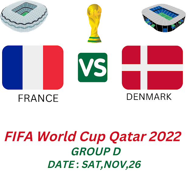 Watch France vs. Denmark Live Streaming Free FIFA World Cup Qatar 2022 Video Online iptv channel