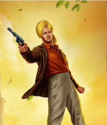 Bhagat Singh in action 