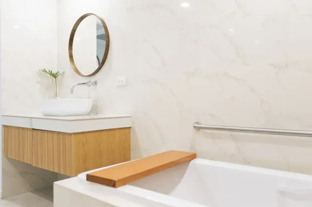 Wash basin and bathtub