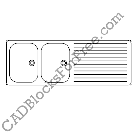 Free AutoCAD Blocks Kitchen Sinks