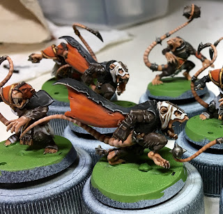 Blood Bowl Skaven Speed Paint How To Tutorial dry brushing