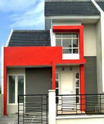 IDE Desain Rumah  Minimalis 2  Lantai  6x12  Tampak Depan