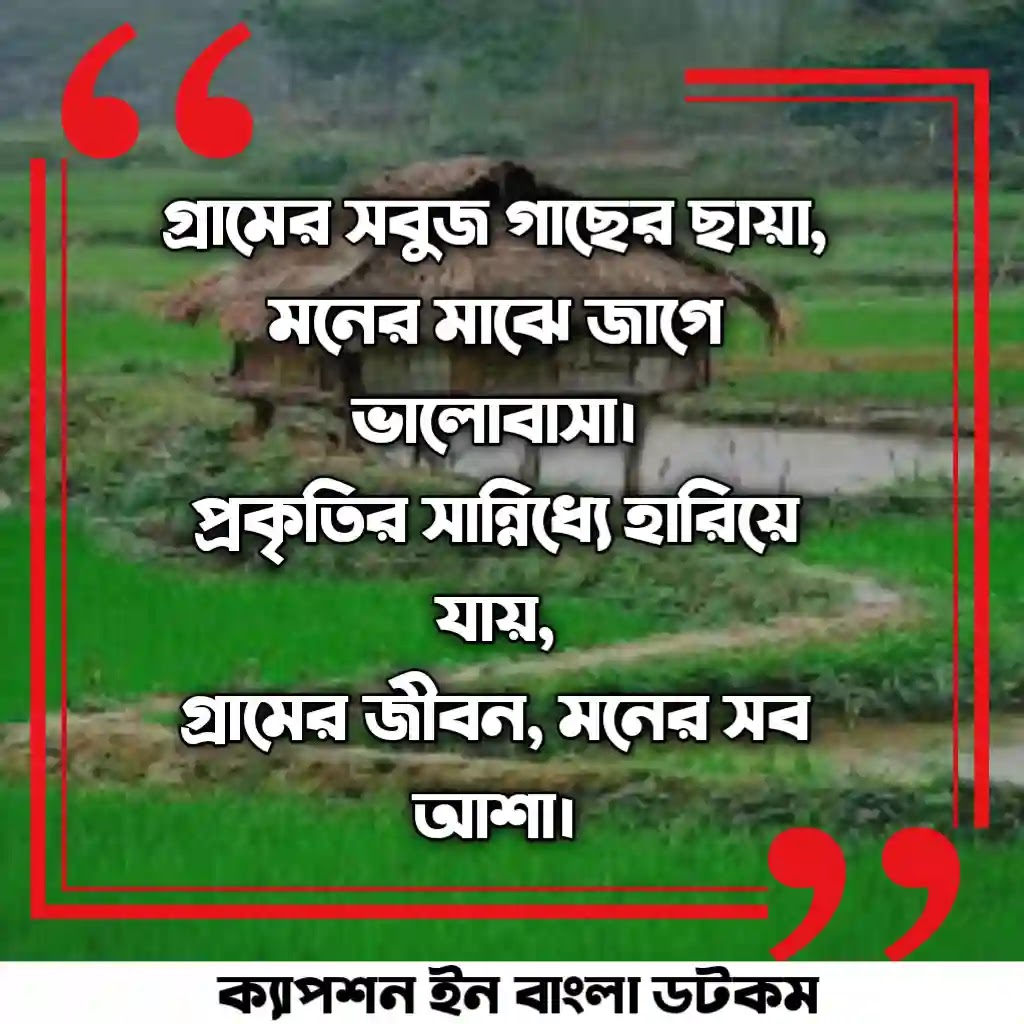 গ্রামের প্রকৃতি নিয়ে ক্যাপশন - গ্রামের প্রকৃতি নিয়ে লেখা - গ্রামের প্রকৃতি নিয়ে কবিতা - গ্রামের প্রকৃতি নিয়ে স্ট্যাটাস - গ্রামের প্রকৃতি নিয়ে উক্তি
