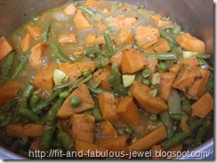 sweet potato and green bean curry