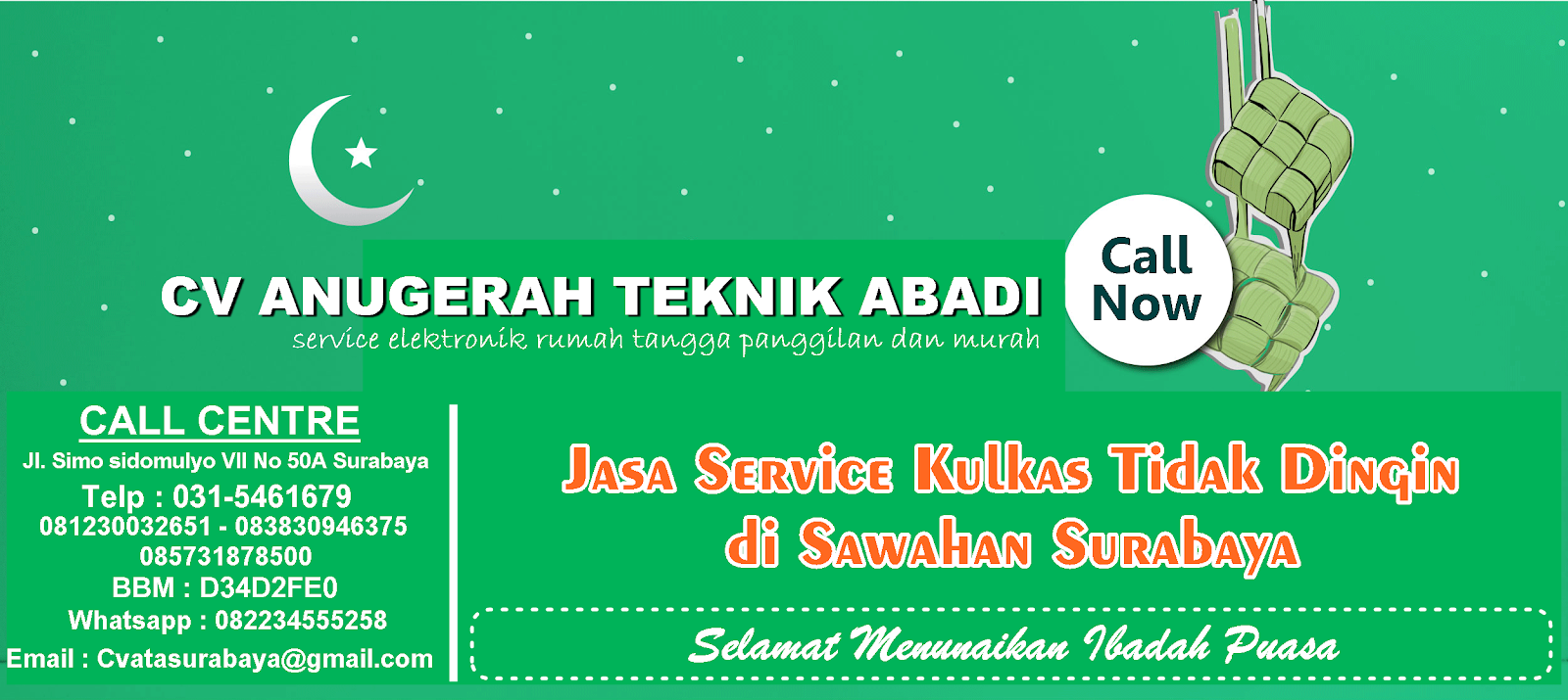 Jasa Service Kulkas Tidak Dingin di Sawahan Surabaya