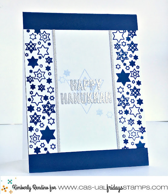 hanukkah | cardmaking | handmade card | holiday | dreidel | papercraft | clear stamps | cas-ual fridays stamps | kimpletekreativity.blogspot.com