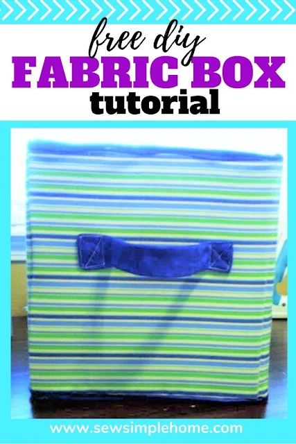 Learn how to make a fabric box to help get your closet organized or toys.