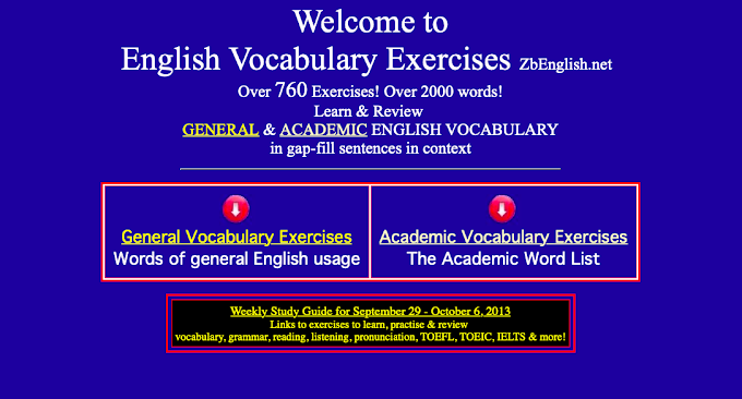 General & Academic English Vocabulary Exercises